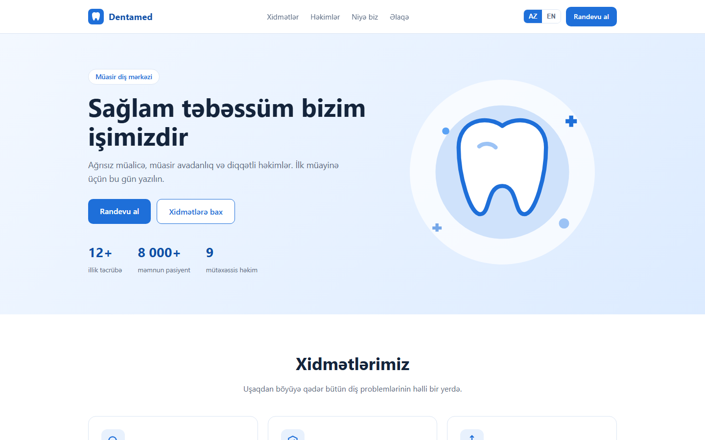 Klinika saytı nümunəsi